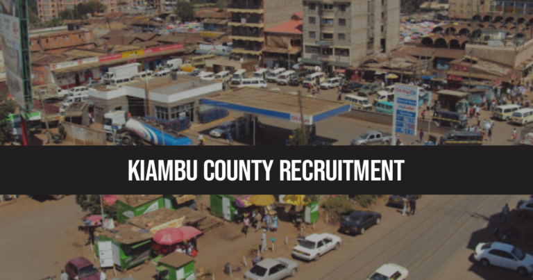 Kiambu County Recruitment 2024/2025 Application Portal
