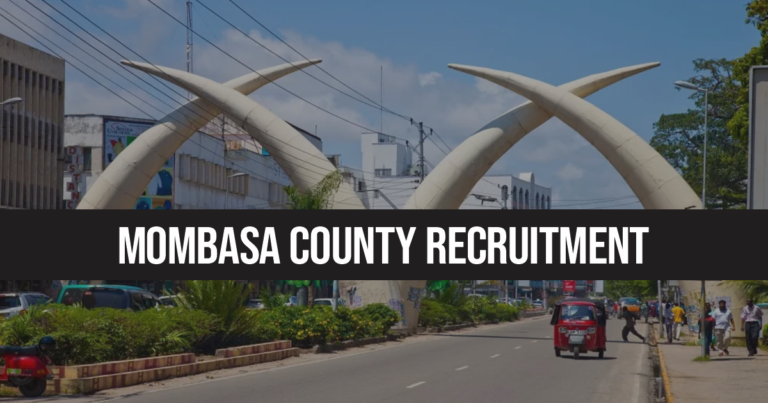 Mombasa County Recruitment 2024/2025 Job Application Form Portal