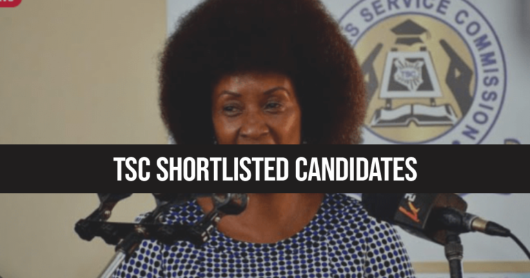TSC Shortlisted Candidates PDF 2024/2025 Steps to Check