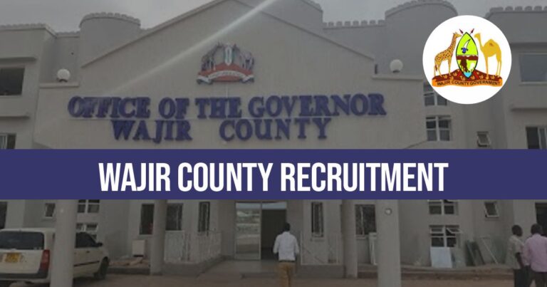 Wajir County Recruitment 2024/2025: Apply for Wajir Jobs