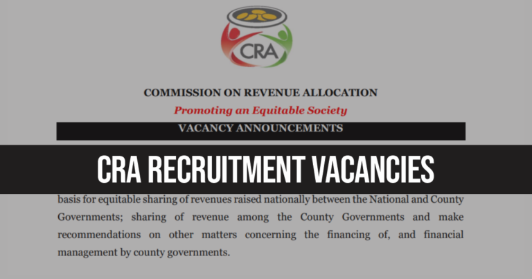 CRA Recruitment 2024/2025 Job Application Portal
