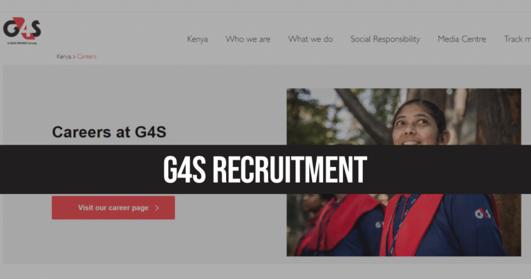 G4S Recruitment 2024/2025 Kenya Job Application Portal