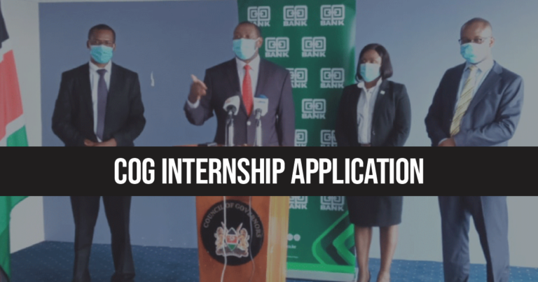 COG Internship Application Form 2024/2025 Portal, Requirements